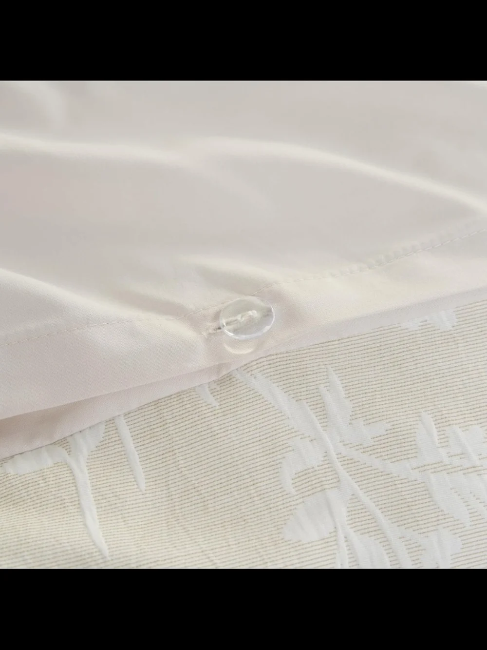 Lucky Brand Ava Floral Jacquard 3-Pc. Glam Duvet Cover Set Full/Queen Beige NWT